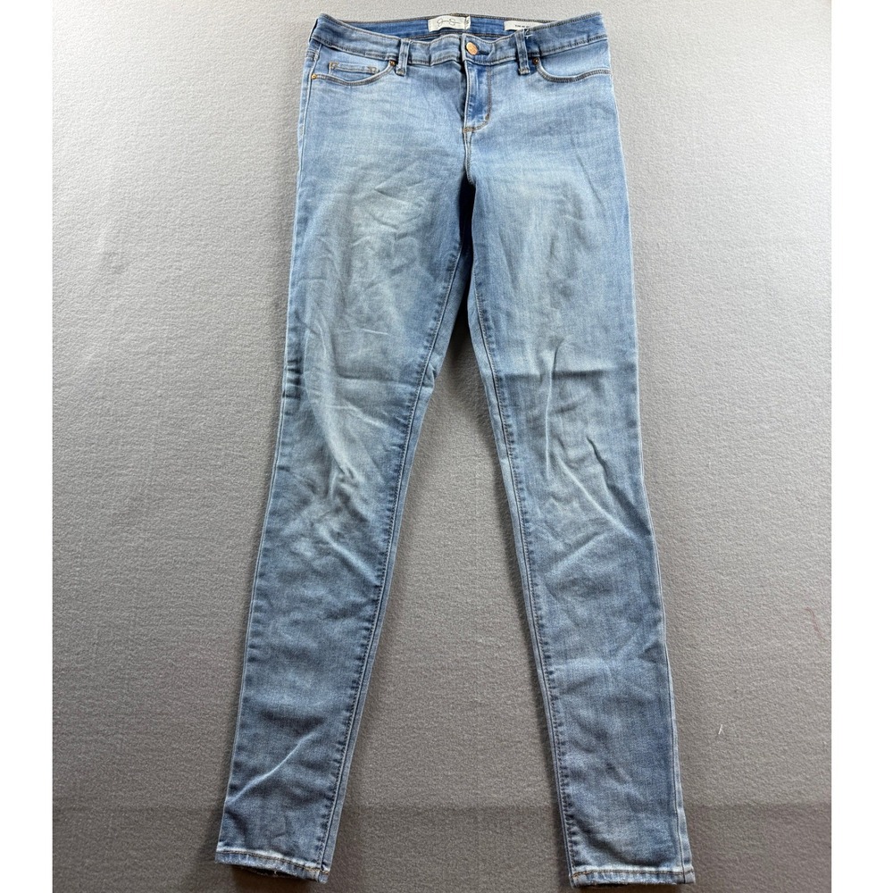 Jessica Simpson Kiss Me Skinny Jeans Women 8/29 Blue Denim Stretch MidRise 29x30